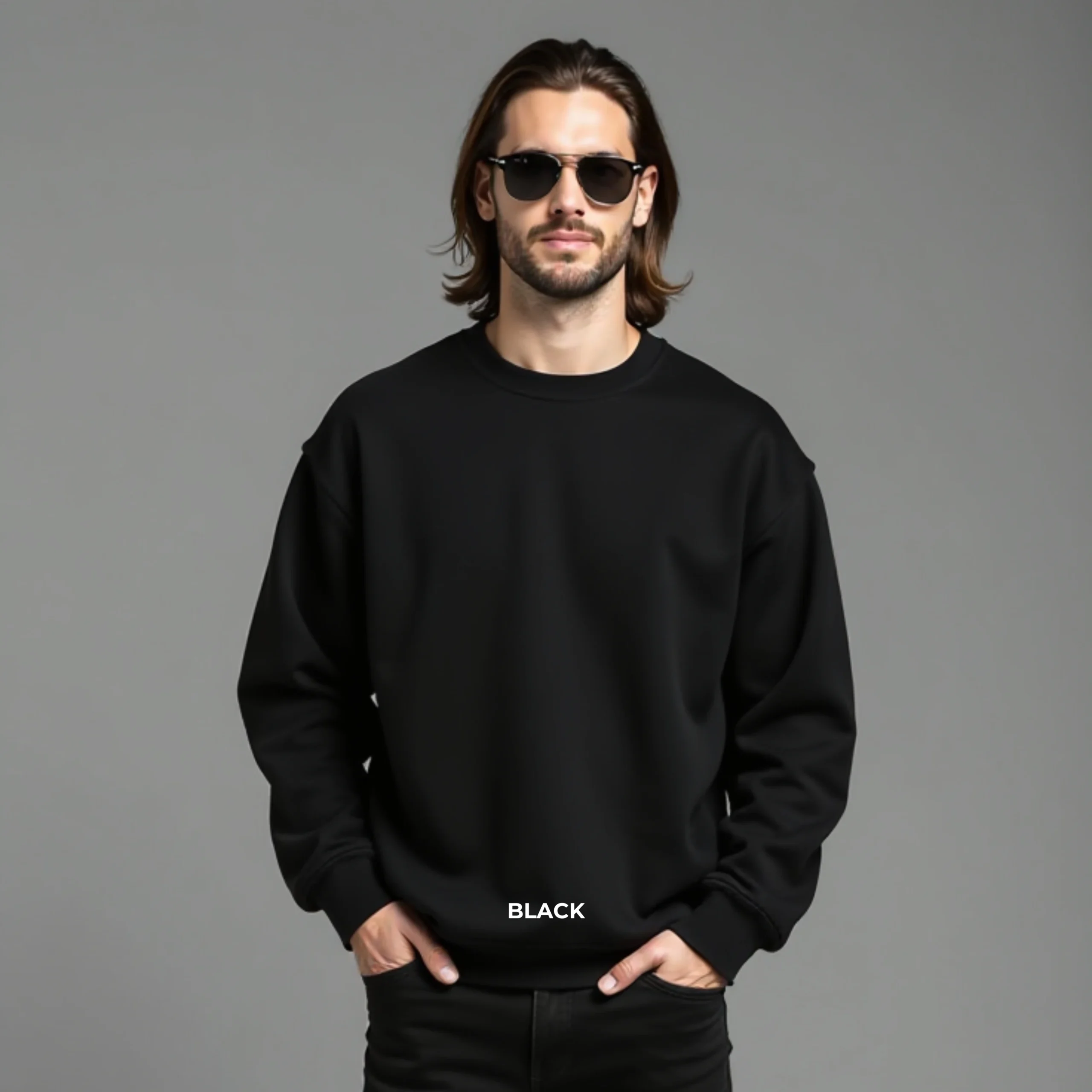 Oversized Fleece Sweat Shirt - Image 2
