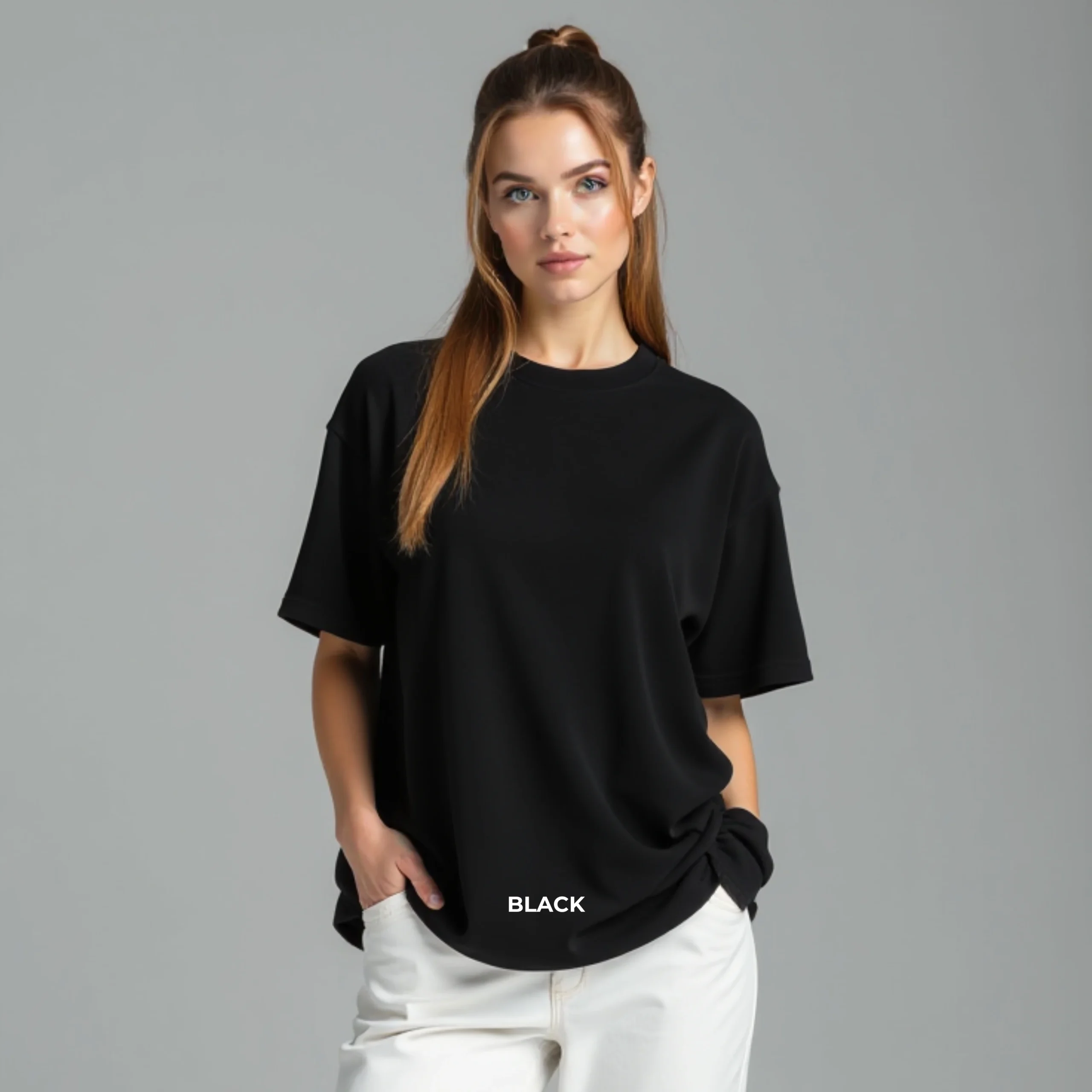 Oversized French Terry T-shirt Female - Image 2