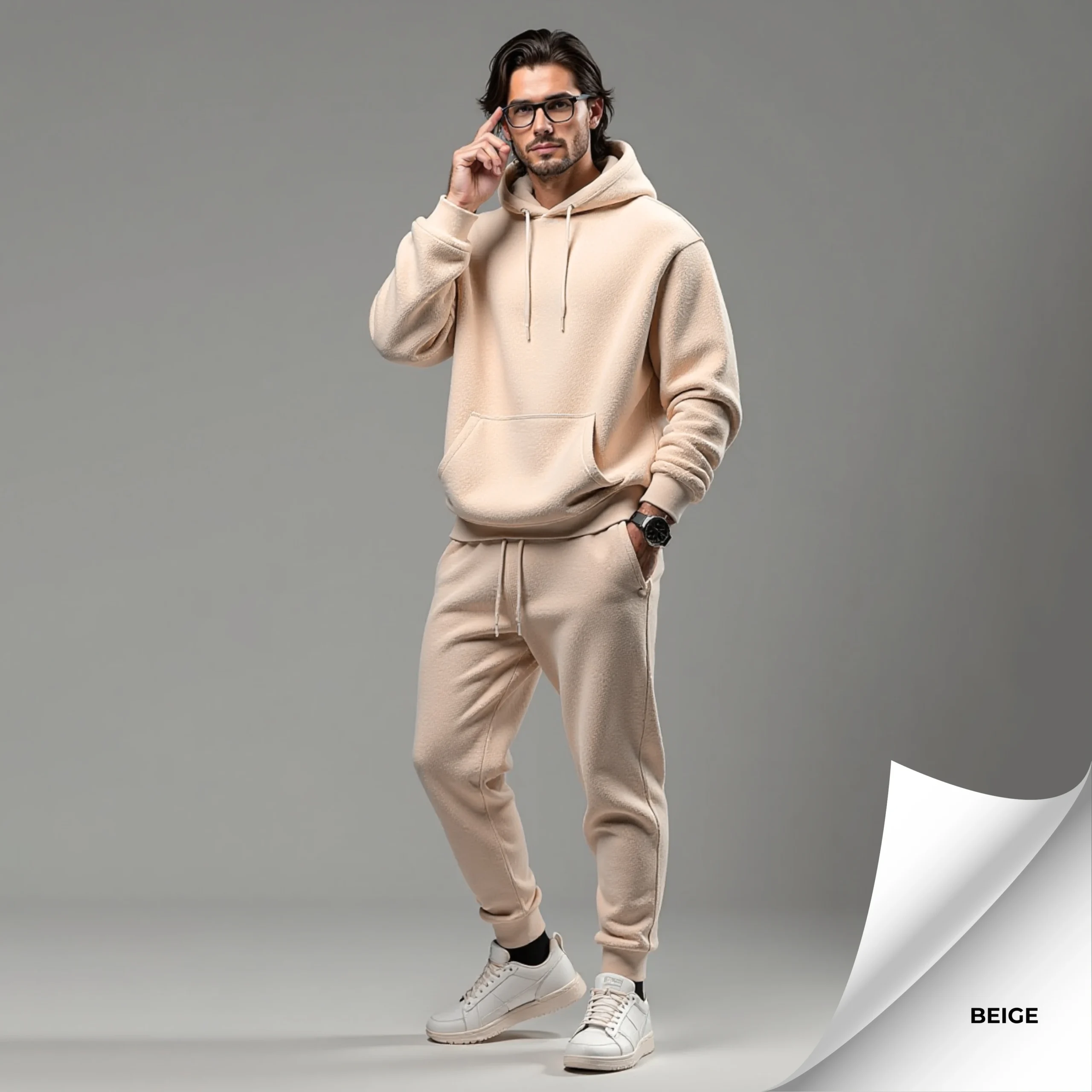 Fleece Men's Hooded Tracksuit