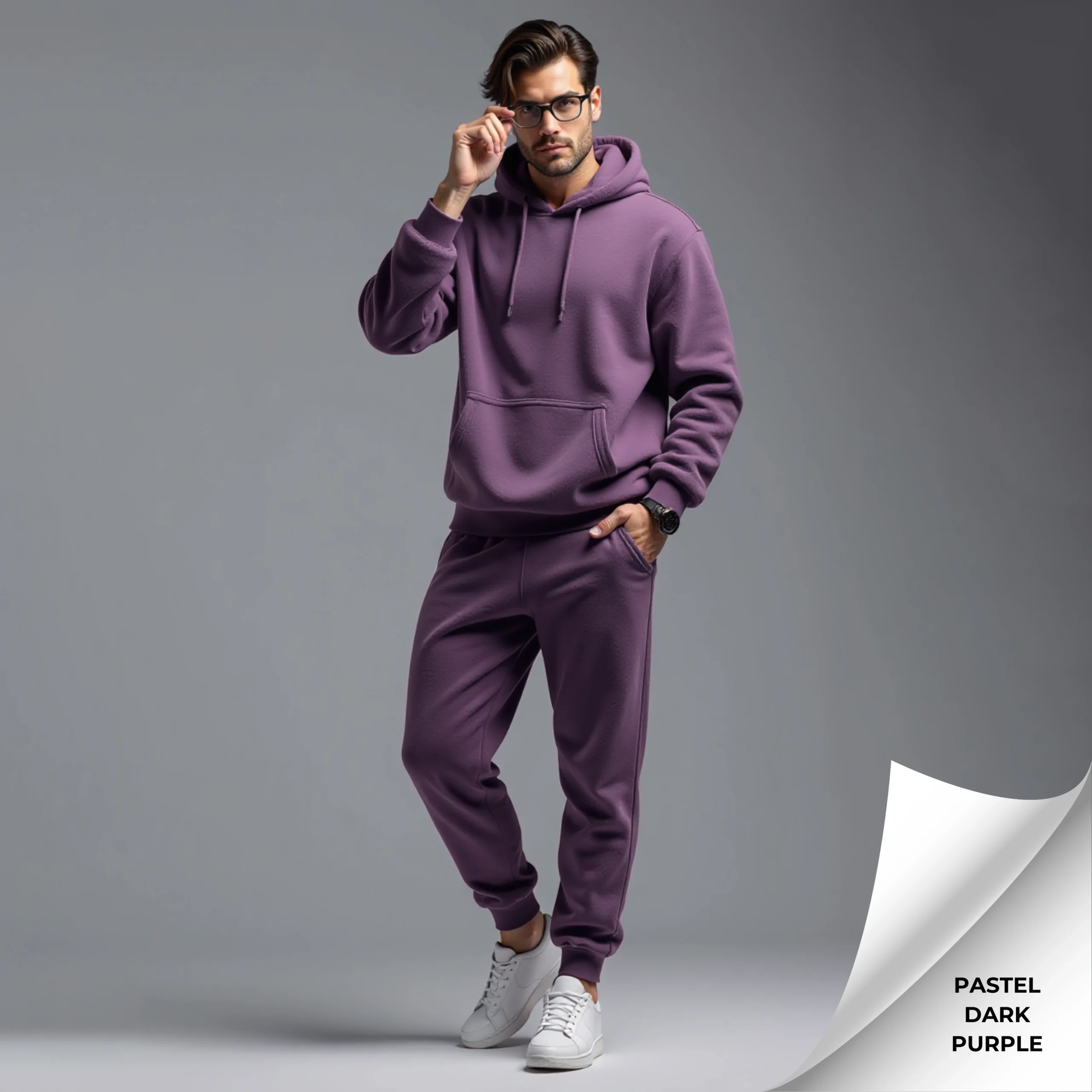 Fleece Men's Hooded Tracksuit - Image 15