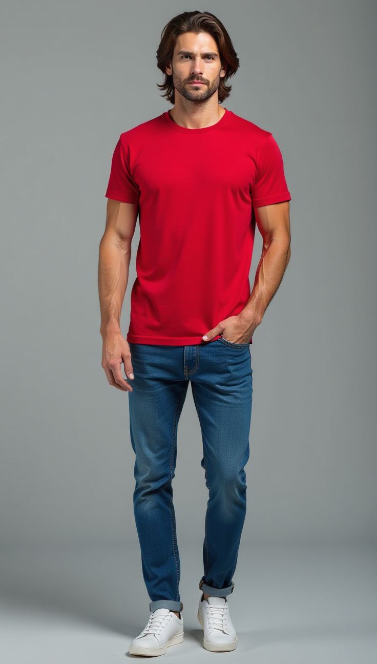 Triblend Men T-shirt Round Neck (Wrong) - Image 4
