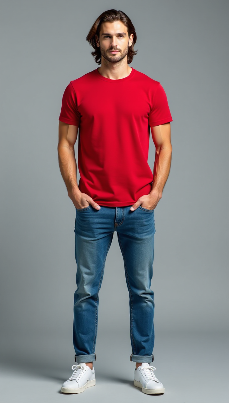 Triblend Men T-shirt Round Neck (Wrong)