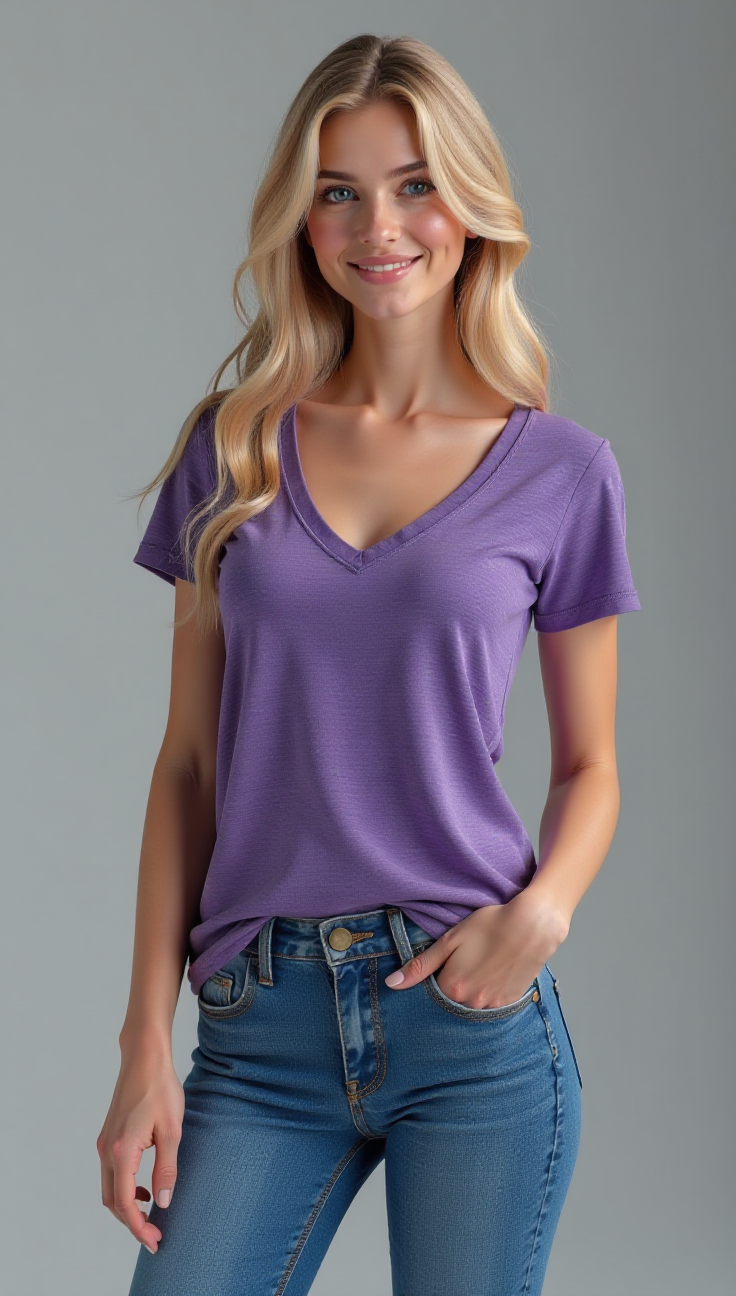 Tri Blend Vneck Female T-shirt (Wrong)