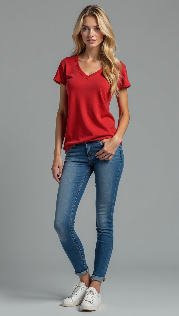 Tri Blend Vneck Female T-shirt (Wrong) - Image 19