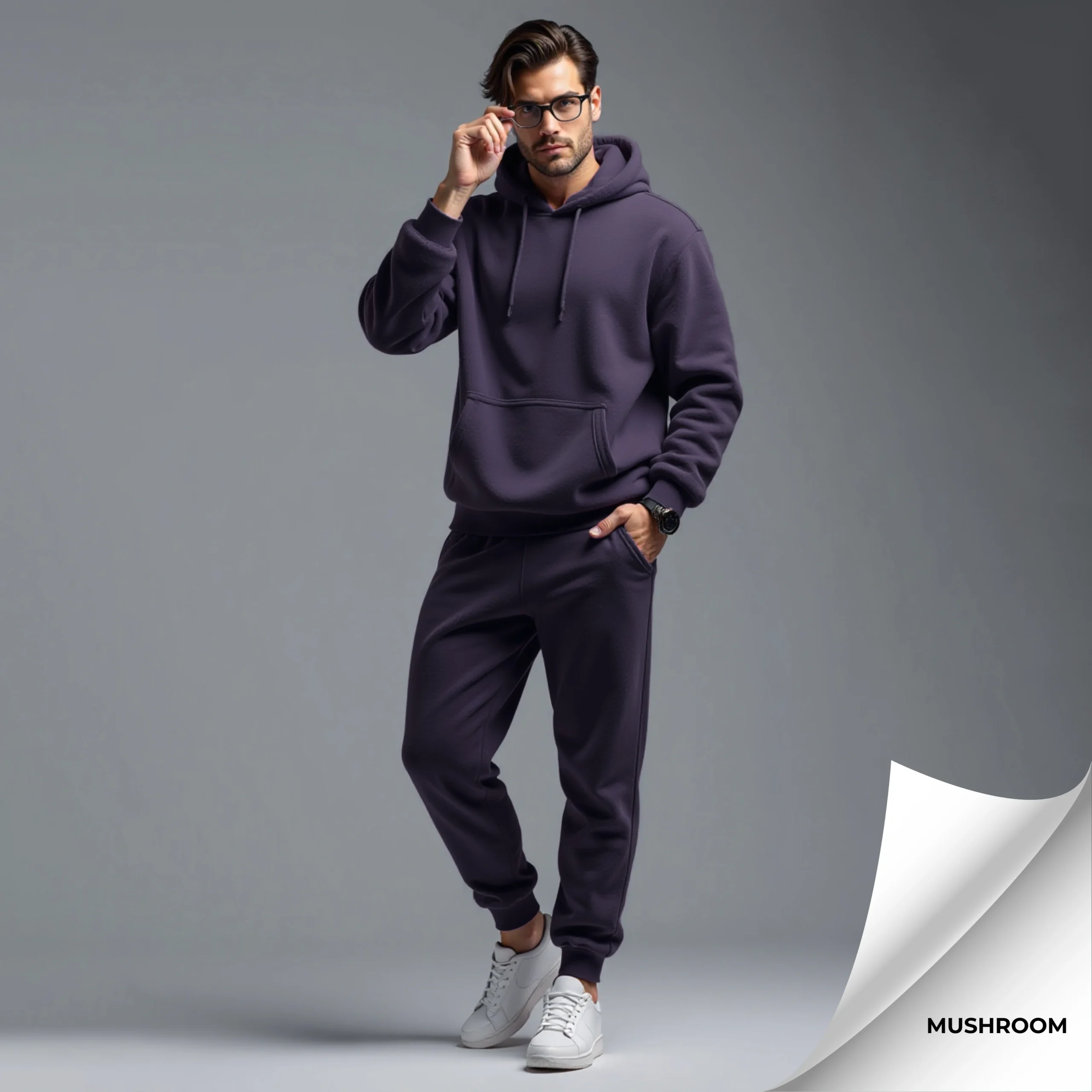 Fleece Men's Hooded Tracksuit - Image 19