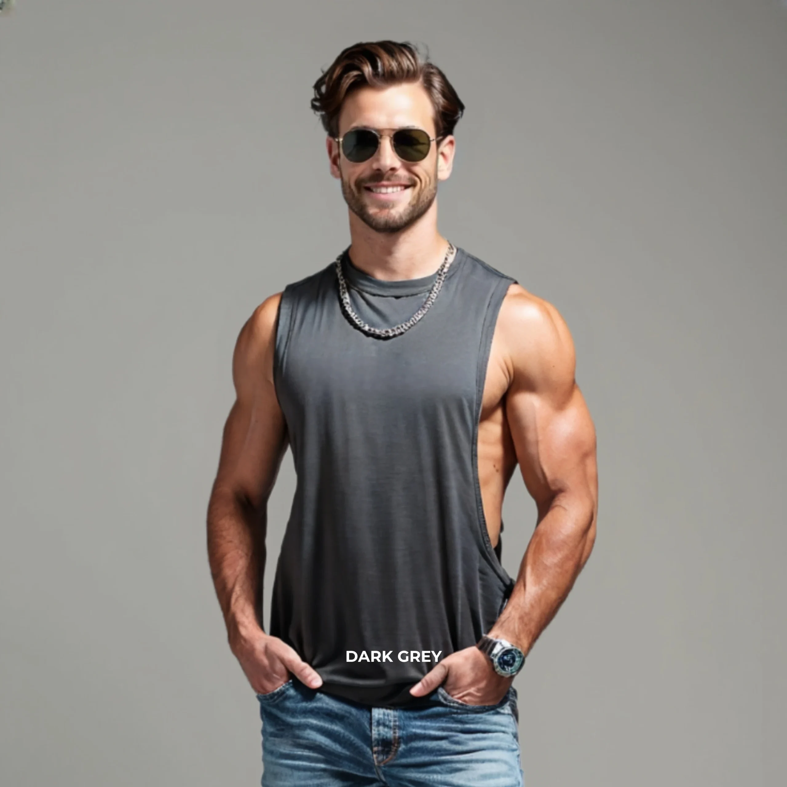 Long Arm Hole Top Tank - Image 3
