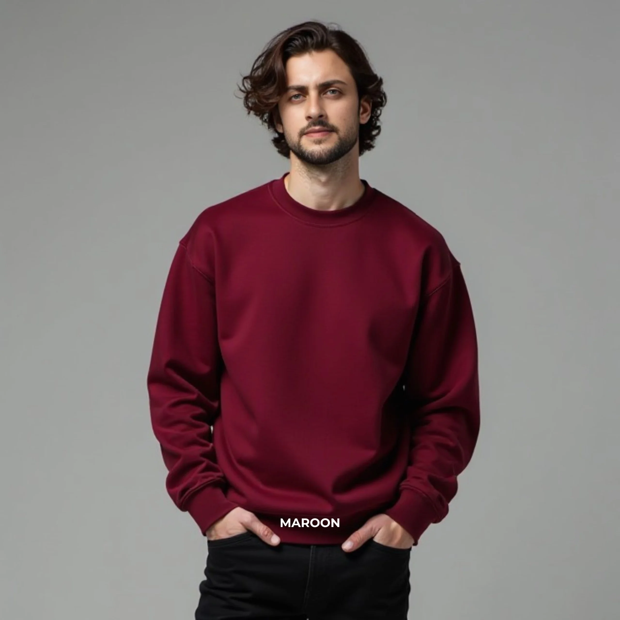 Oversized Fleece Sweat Shirt