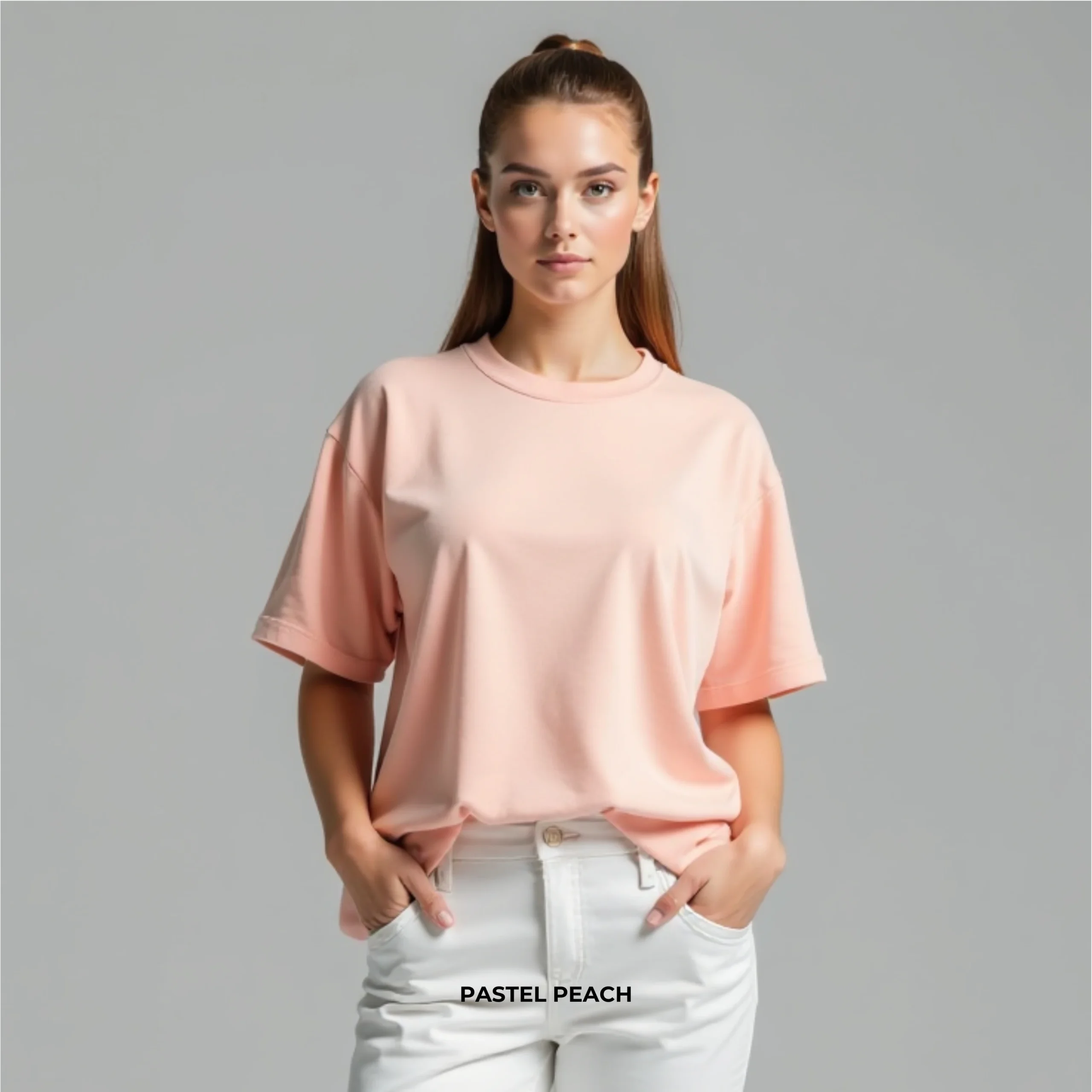Oversized French Terry T-shirt Female - Image 5