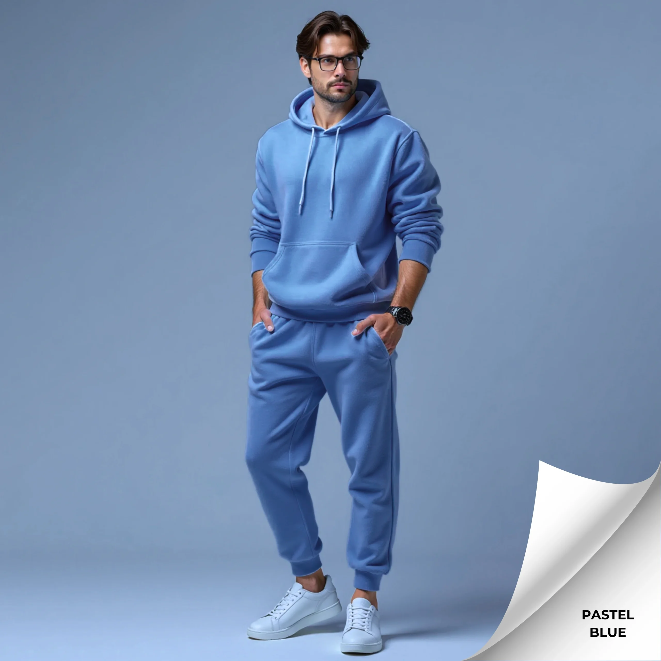 Fleece Men's Hooded Tracksuit - Image 11