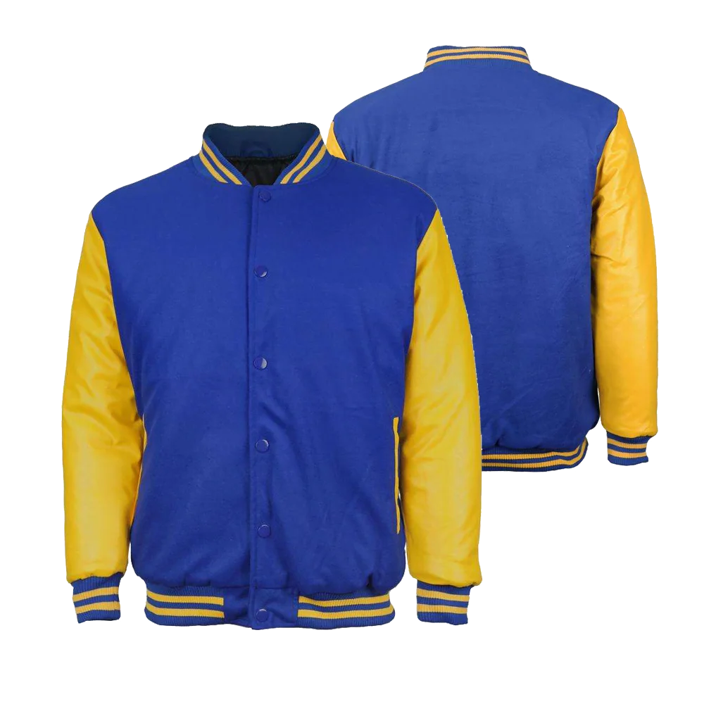 Leather Sleeve Varsity Jacket - Image 5