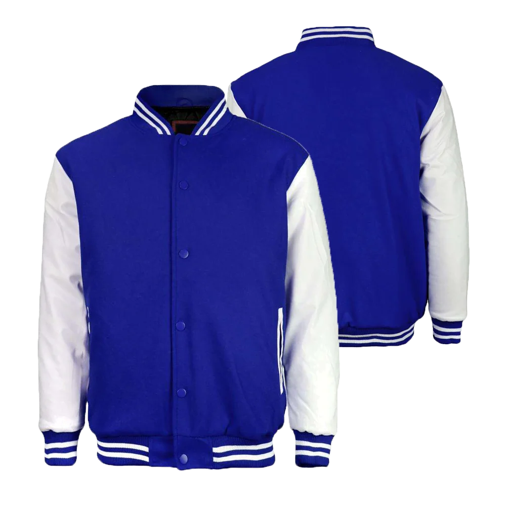 Leather Sleeve Varsity Jacket